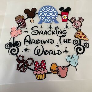Snacking around the world iron on HTV heat transfer vinyl​